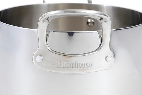 Miniatura 6 de Bloomhouse - Dos veces ganador de los Favoritos de Oprah - Olla sopera de acero inoxidable de triple capa de 7.6 litros con tapa  Horno holandés,