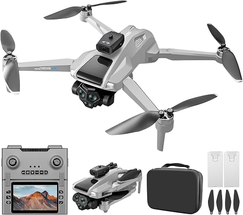 OBEST 5G GPS Drones with Camera for Adults 4K Professional, Drones with 4.5-Inch HD Screen Brushless Motor, Auto Return, Follow Me, One Key Start, Foldable RC Quadcopter for Beginners