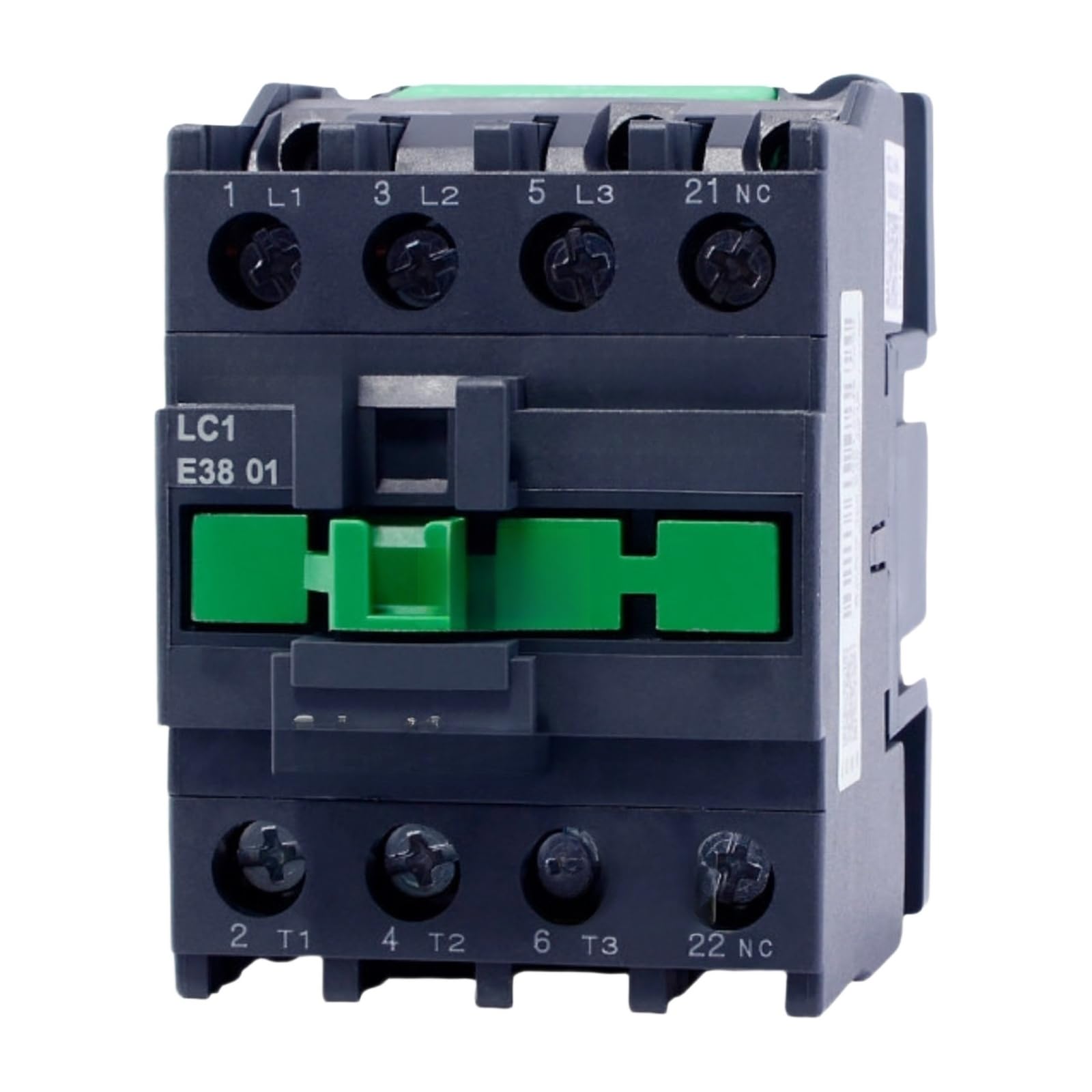 Contactor LC1E1210 CJX20901 trifásico 18A 25A 40A 220V 110V(LC1E3801 AC220V 38A)
