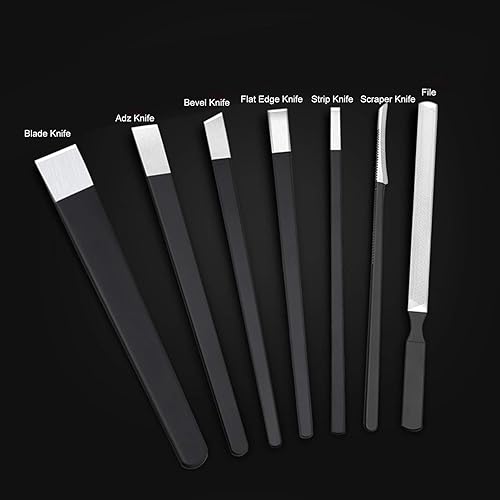 Miniatura 2 de Watris Veiyi Juego de cuchillos de pedicura de 7 piezas, kit de eliminación de uñas encarnadas, herramientas de afeitadora de callos de pedicura,