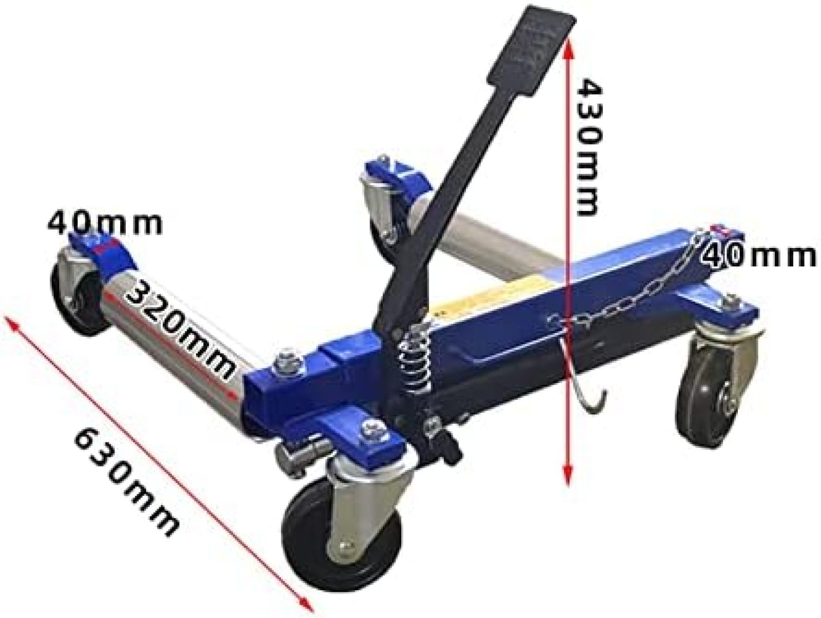 Wózek Hydrauliczny Do Kół Samochodowych O Dużej Wytrzymałości Wózek Załadunkowy Z Pedałem Nożnym, Wózek Samochodowy O Udźwigu 2200 Funtów, Podnośniki Do Kół Samochodów, Hydrauliczny Podnośnik Do O