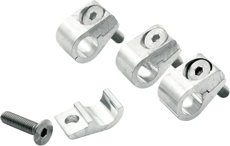 Abraçadeira de alumínio para linha Allstar Performance ALL18323, diâmetro interno de 3/8" (0,95 cm) – Kit com 4 unidades