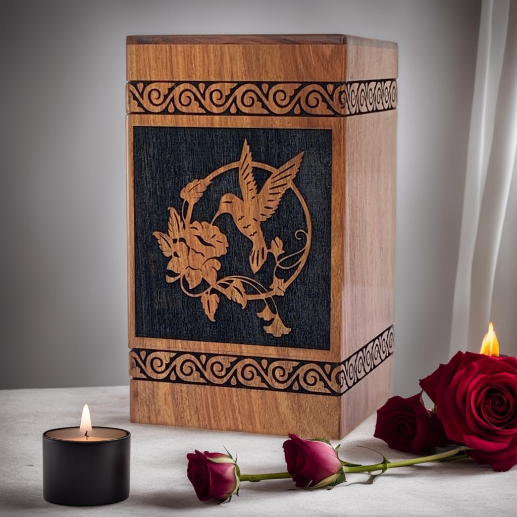 Prime art Wooden Urns For Ashes Adult Cremation Urns For