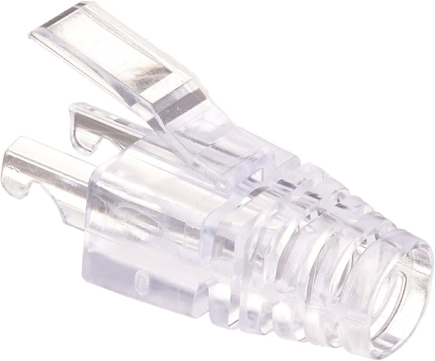 SE® (100 Pcs Pack) RJ45 transparent boots cap for cat6 pass through connector
