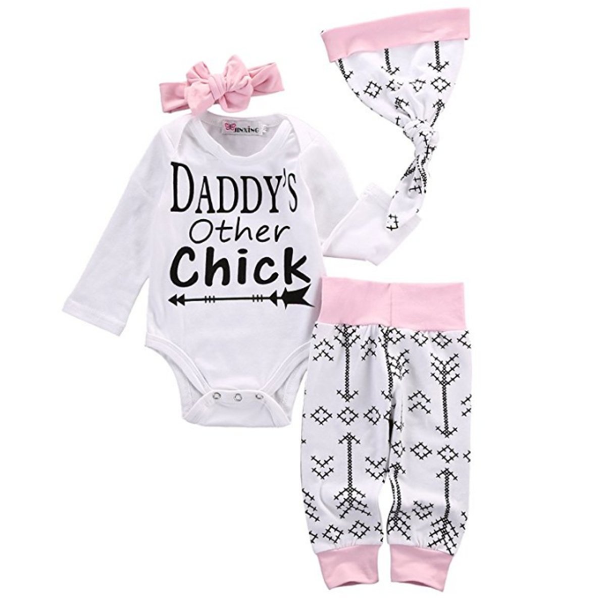 Emmababy Western Baby Girl Summer Clothes Ruffle Romper Short Sleeve Floral Bell Bottom Flare Pants Cow Print Birthday Outfit(Pink,0-6months)