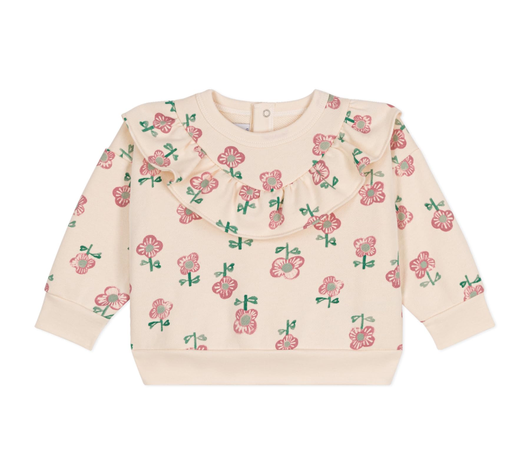 Petit Bateau Sweatshirt Manches Longues Bébé Fille