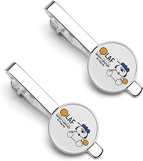 スヌーピー オラフ ネクタイピン 2本セット タイピン メンズ タイクリップ シンプル おしゃれ クリップ式 ファッション アクセサリー 男性 結婚式 日常仕事 ビジネス プレゼント