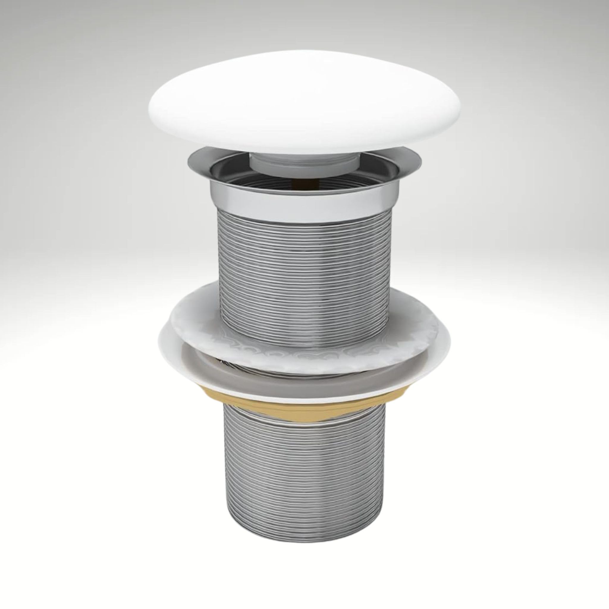 BATHIFI Brass Full Threaded 4" Pop-Up Waste Coupling in Chrome Finish | Waste Trap System for Wash Basin (32 MM, Ceramic White) (B0DD3ZF5HC) Amazon Price History, Amazon Price Tracker
