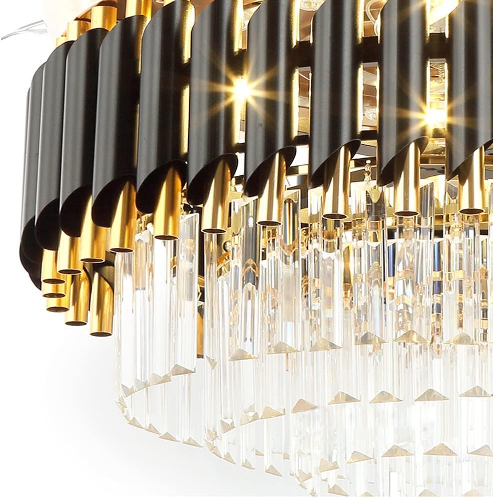 Image of oltao Gracy Chandelier Ceiling Fan with BLDC Motor, Dimmable 3 Colour LED Light, Remote & App Control