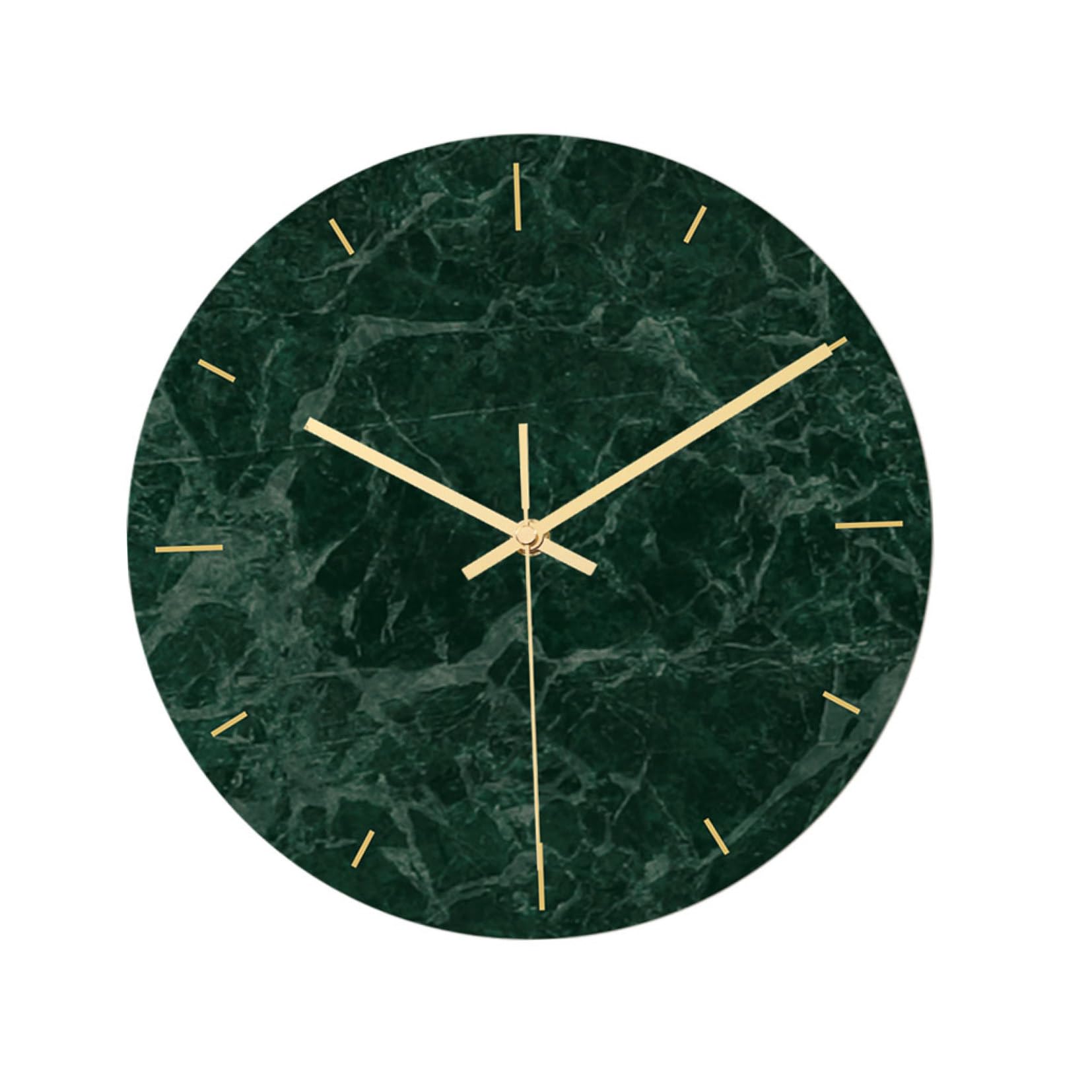 ABOOFAN Lustige Wanduhr aus Acryl mit Großem Klar Lesbarem Zifferblatt und Geräuschlosem Mechanismus Moderne Runde Marmoruhr für Wohnzimmer Zuhause
