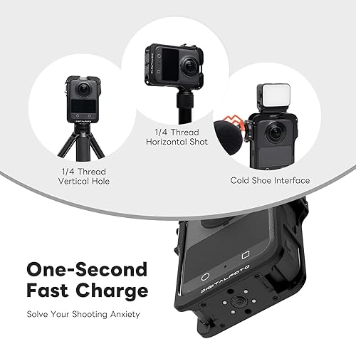 Miniatura 3 de Jaula de marco de metal para accesorios DJI Osmo 360, jaula protectora de cámara de aleación de aluminio con liberación rápida, protector de