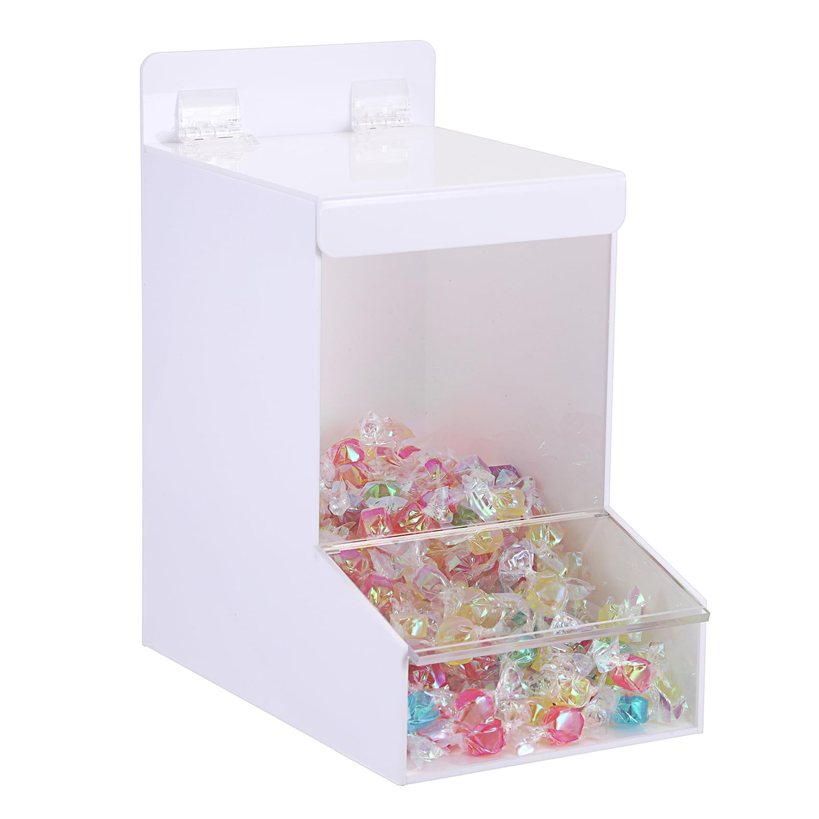 Kokone Candy Dispenser Countertop with Lids,Acrylic Container for Laundry Pods Dishwasher Pods Plastic Bags,Wall Mounted Candy Dispenser,Acrylic