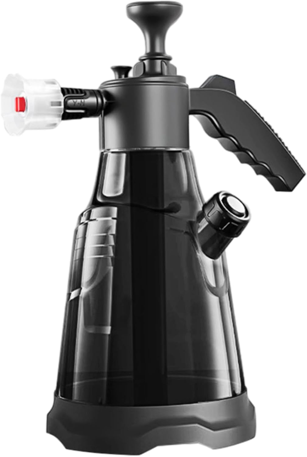 Foam Sprayer, 2.3L Plastic Car Wash Sprayer with 2 Nozzles, Foaming Spray Bottle for Car, Garden Handheld, Grey