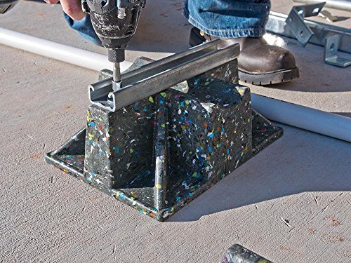 Rooftop Support | Saddle Pipe Support With Strut And Hardware | Rooftop Block Stand With Pipe Cradle And Sleeper Curb | Uv Resistant | Made Of 100% Recycled Plastic | Heavy And Extremely Durable #TOP1