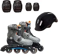 Patins Hot Wheels Ajustável 37 a 40 com Acessórios Fun