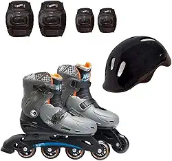 Patins Hot Wheels Ajustável 37 a 40 com Acessórios Fun