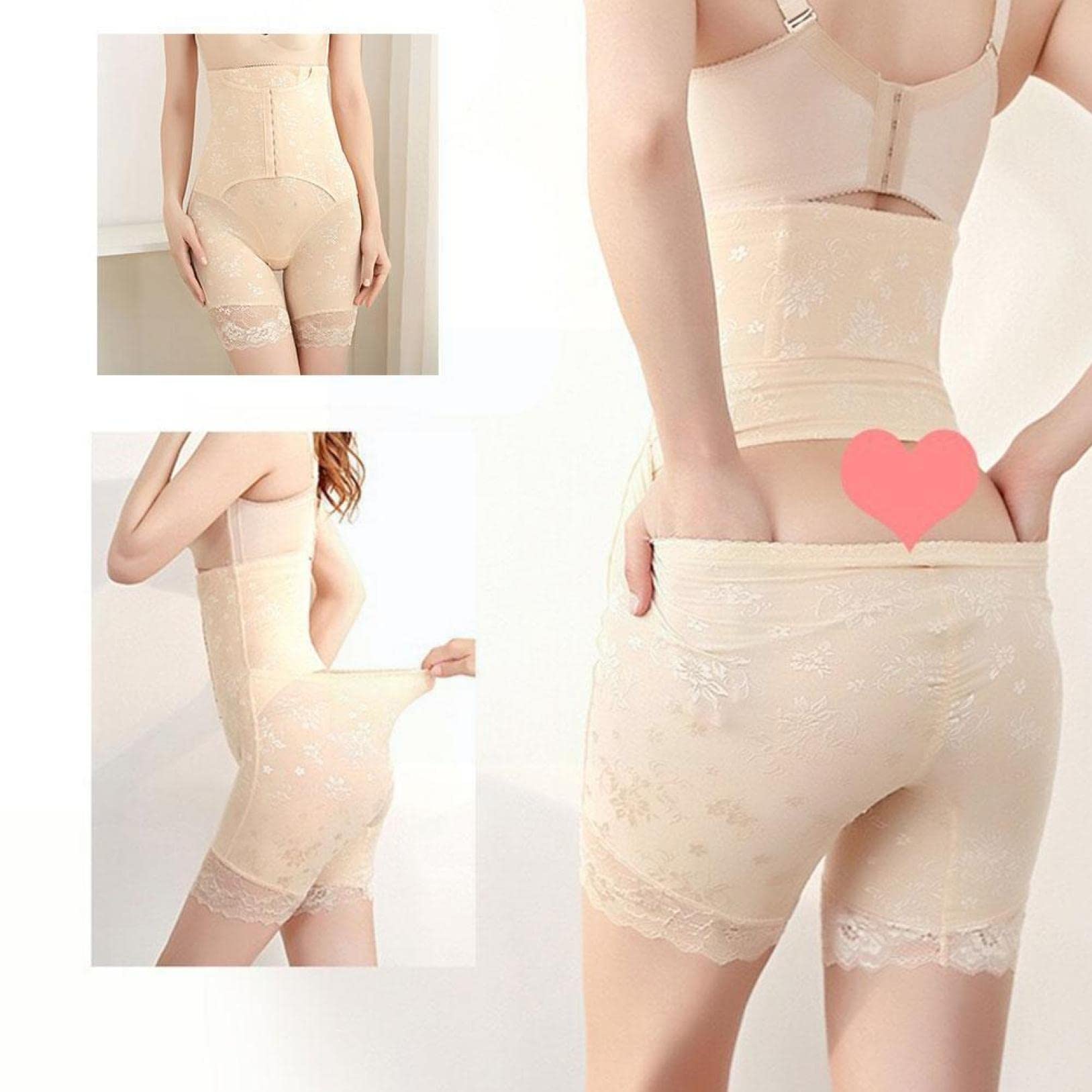 WBYSFR Femeninos Formulantes de carrocería de Entrenador de Alta Cintura Formuladores más Inteligentes Shorts de Control de Barriga Shorts