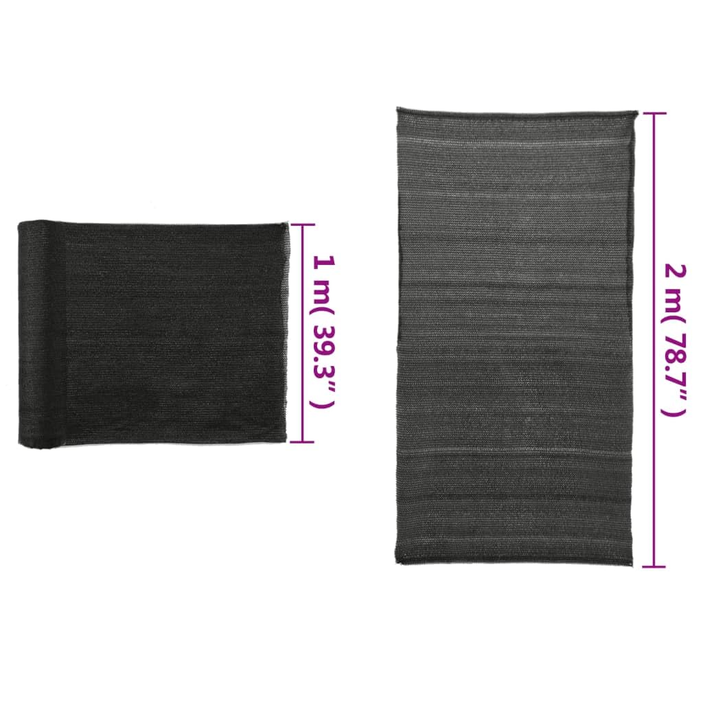 Fengshui Siatka maskująca HDPE 2 x 10 m czarna