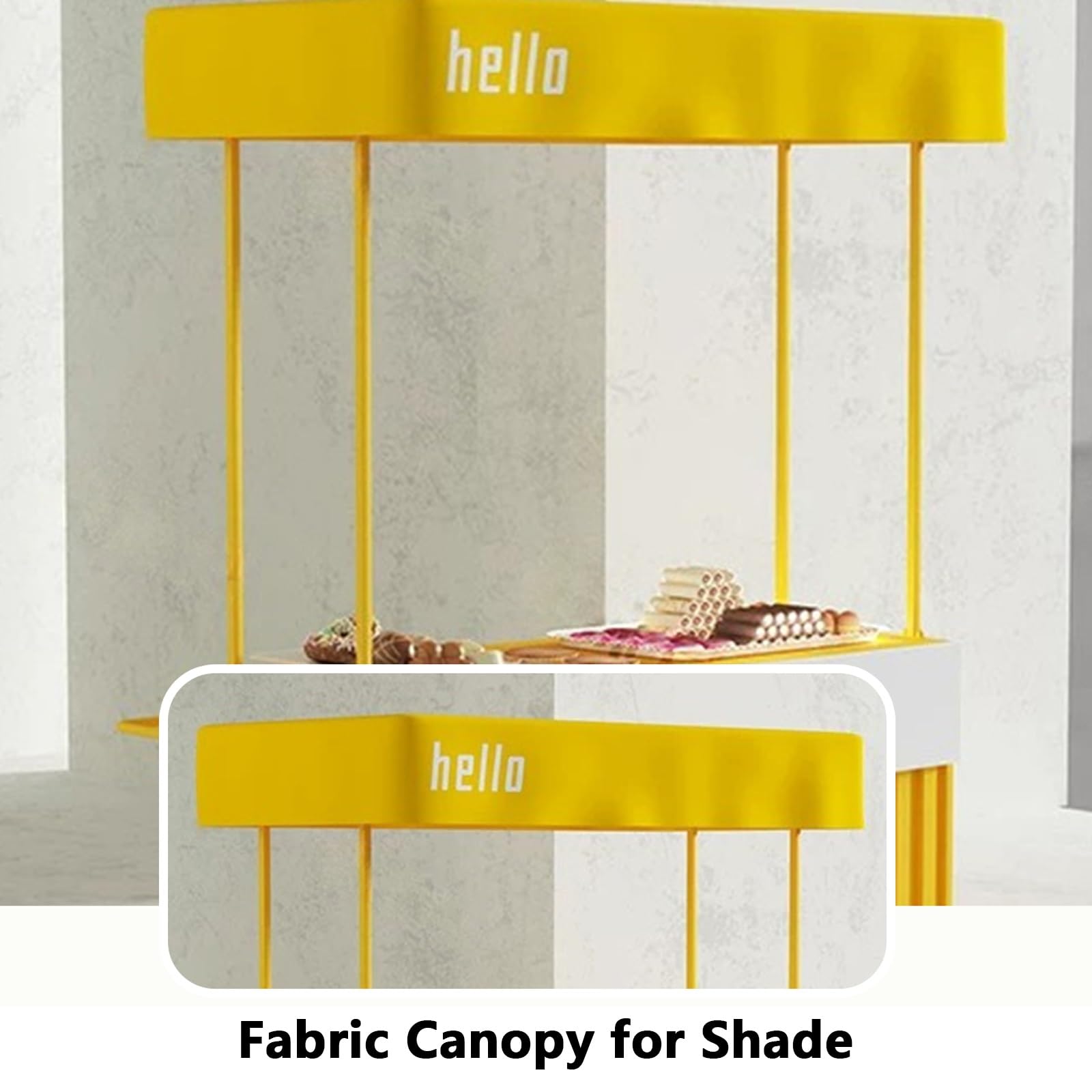 Carrello portatile del fornitore con ruote, Carrello mobile della stalla del mercato, Banco di mostra dell'alimento all'aperto con baldacchino, Ampio controsoffitto per eventi di strada, Vendite di