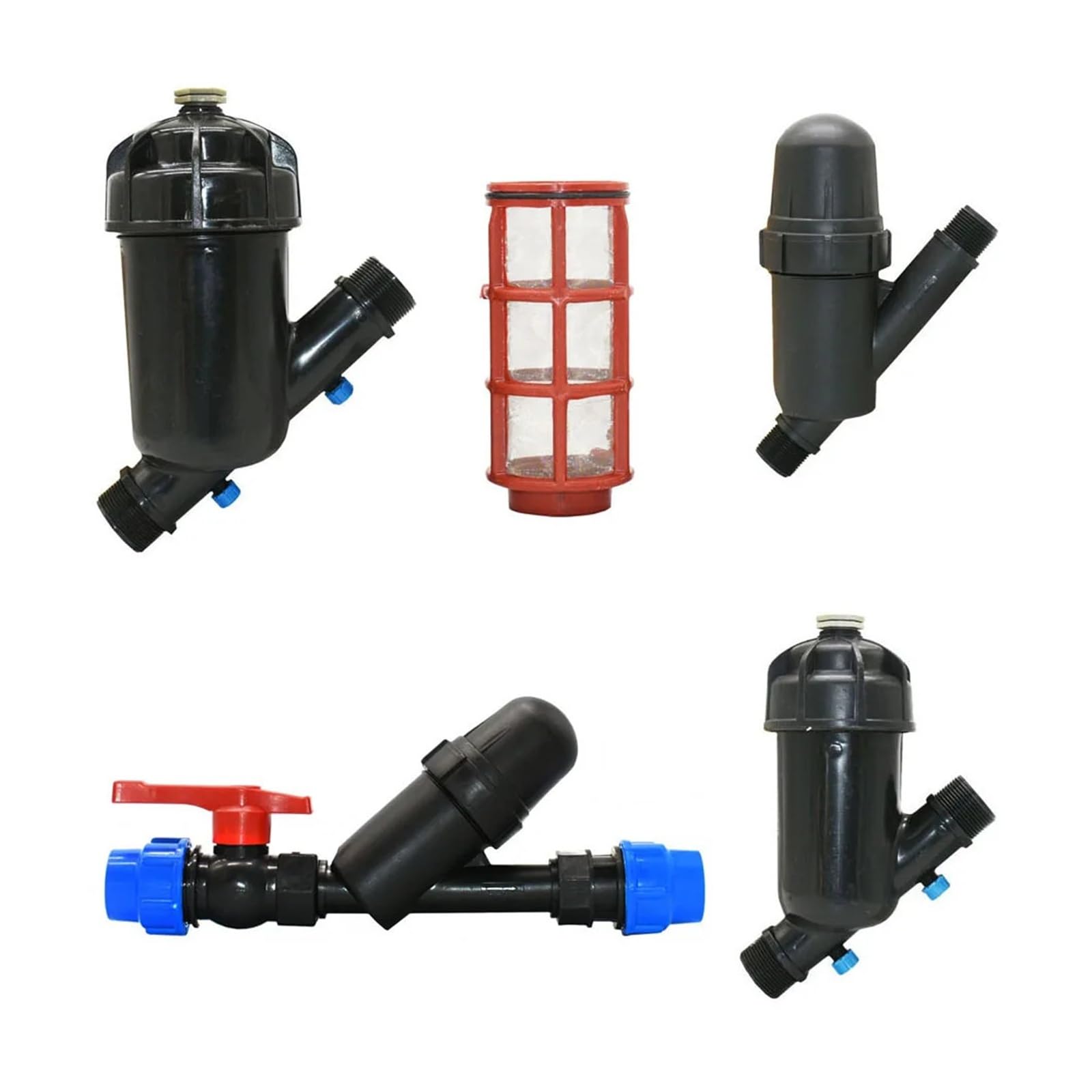 Suministros de jardinería Filtro de riego de malla 120 de 1/2, 3/4, 1,2, 1,5 y 2 pulgadas, filtro de red de metal for riego de jardín, pulverizador, herramienta de riego por goteo for jardinería Boqui