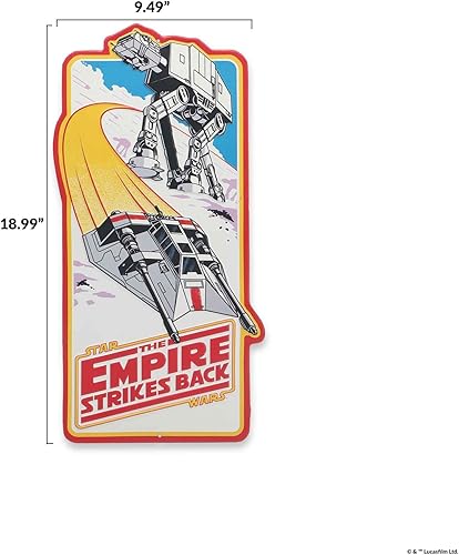 Miniatura 7 de Disney Star Wars The Empire Strikes Back Battle of Hoth - Letrero de metal en relieve, decoración de pared retro de Star Wars para el hogar