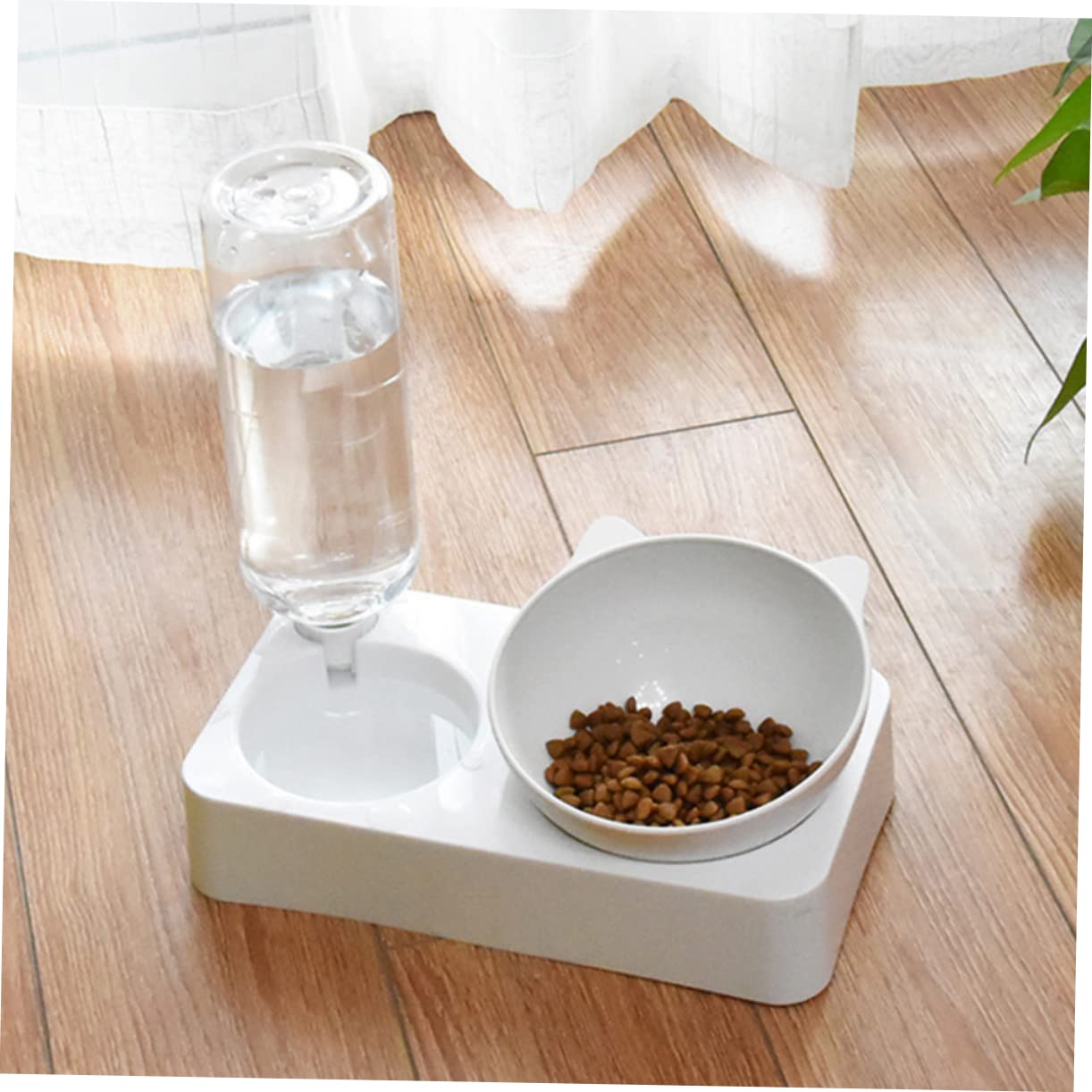 DOITOOL 1pezzi Ciotola per Gatti Design Anti-ingozzamento Utile Contenitore per Cibo e Acqua Mangiatoia Sicura per Animali Domestici Superficie Liscia