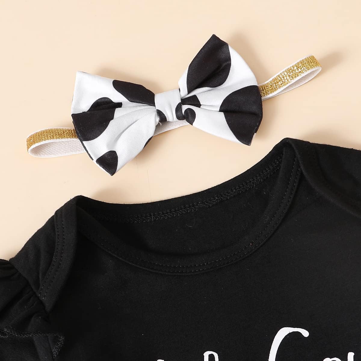 Baby Girl First Birthday Outfit - Holy Cow I'm One - Image 5