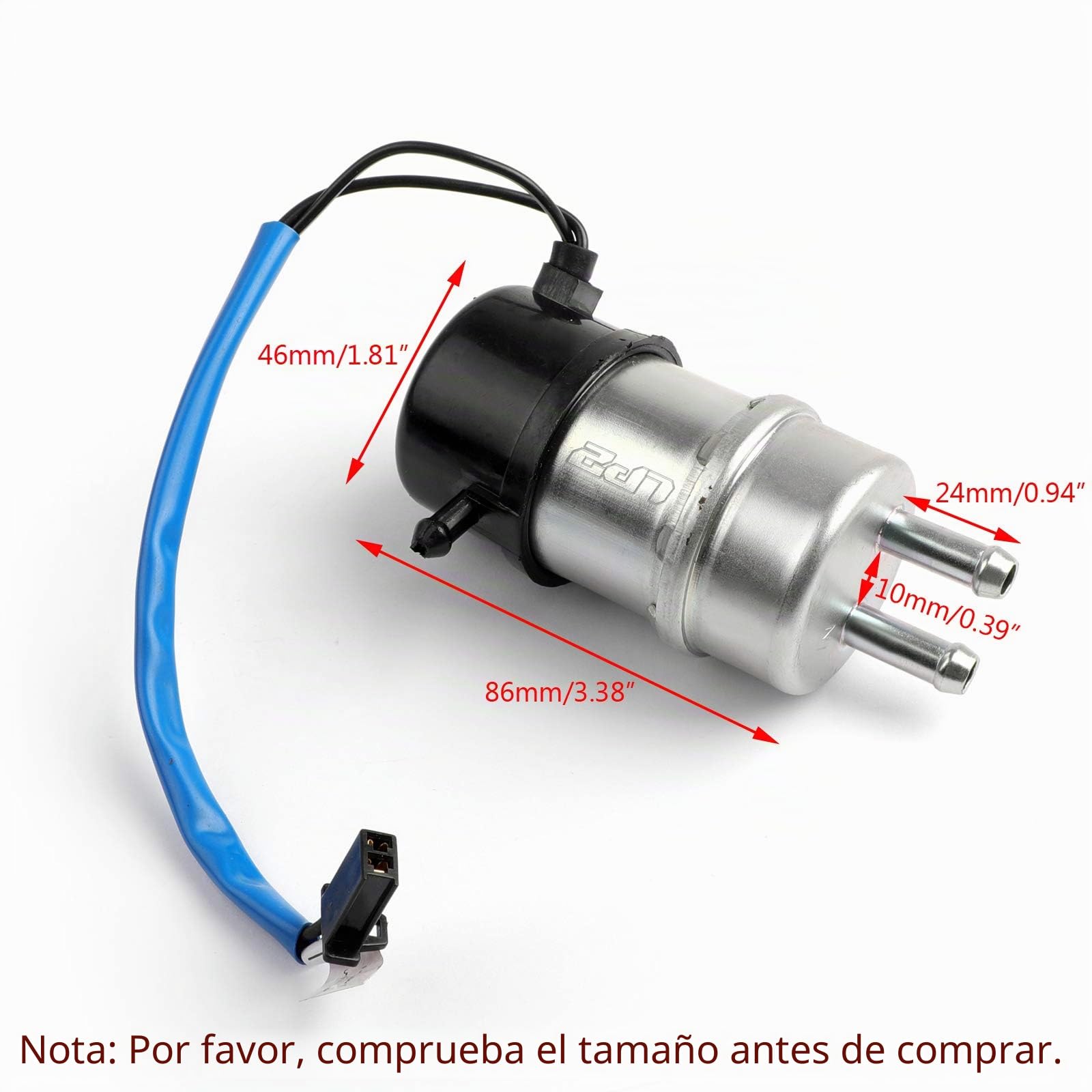 Topteng Bomba de Combustible eléctrica 8mm Apto para Yamaha Virago XV Apto para FZR 400 Apto para XV535 Apto para FZX250 Apto para FZR600 Apto para FZX750
