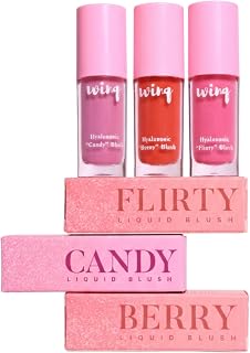Winq Cosmetics Blush Trio Palette | Flirty, Berry & Candy Shades | 3-Shade Face Makeup Set for Natural to Bold Look Price In India