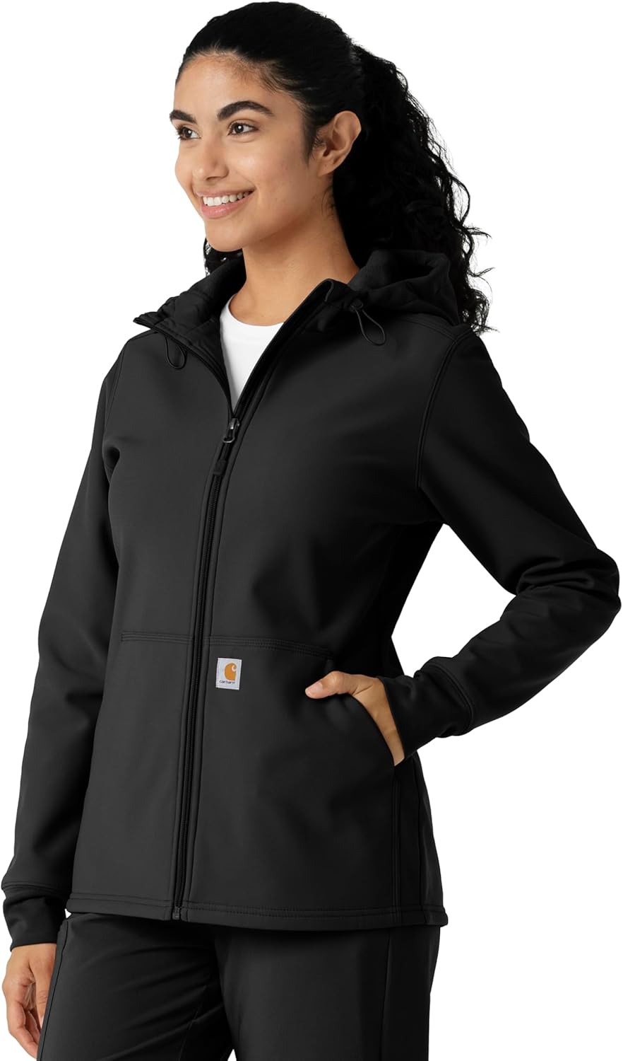 Carhartt Scrubs C85023 Women's Rugged Flex® Modern Fit Bonded Fleece Ho