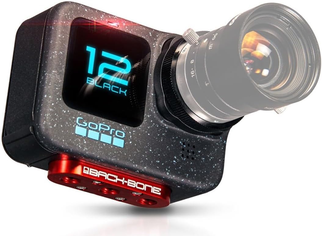 Back-Bone Ribcage H12PRO Modified MFT M12 CS C Mount with Hero12 Black Sports Action Professional Camera