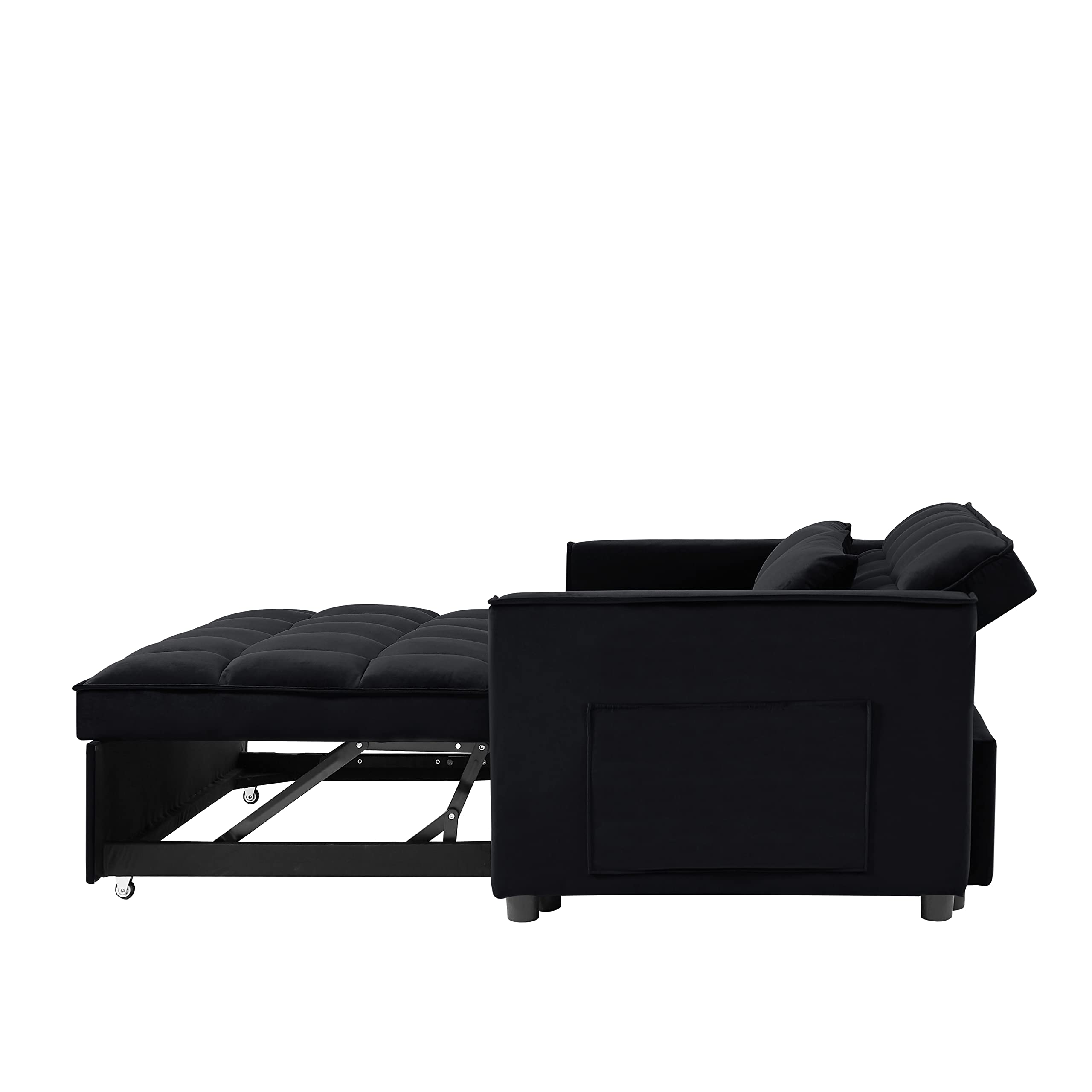 ERYE Upholstered Futon Daybed Loveseat Sofa Convertible Sleeper Couch