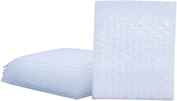 Sakura Pack Air Cap Bags, Small Items, Set of 50, 4.7 x 4.7 inches 120 x 120 mm + Lid Included, 3-Layer Packaging, Air Cushion Bag
