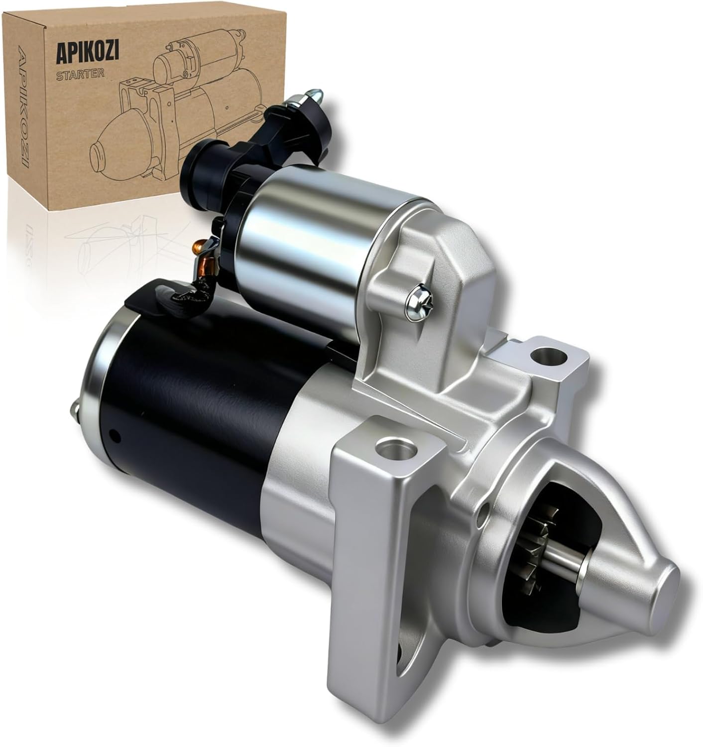 10910N Starter Compatible with 2014-2018 Chevy Silverado 1500/Suburban/Tahoe, 2014-2018 GMC Sierra 1500, 2015-2016 Cadillac Escalade/Yukon | Fits 4.3L V6, 5.3L/6.2L V8 | Replaces 12655055, M000T24072
