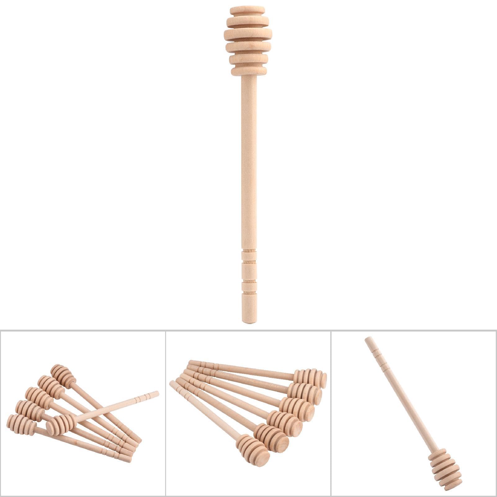 Honiglöffel-Set aus Holz für die Drizzling Collection, Küchenutensilien aus Holz (Nehmen Sie Honey King Slotting 16CM)