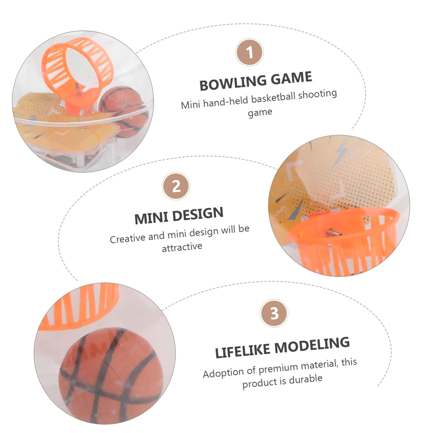 UPKOCH 2 Piezas De Juguete De Baloncesto De Mano Juego De Baloncesto De Escritorio Pelotas De Baloncesto De Juguete Juego De Tiro De Baloncesto De Mano Pelotas De Baloncesto De Juguete