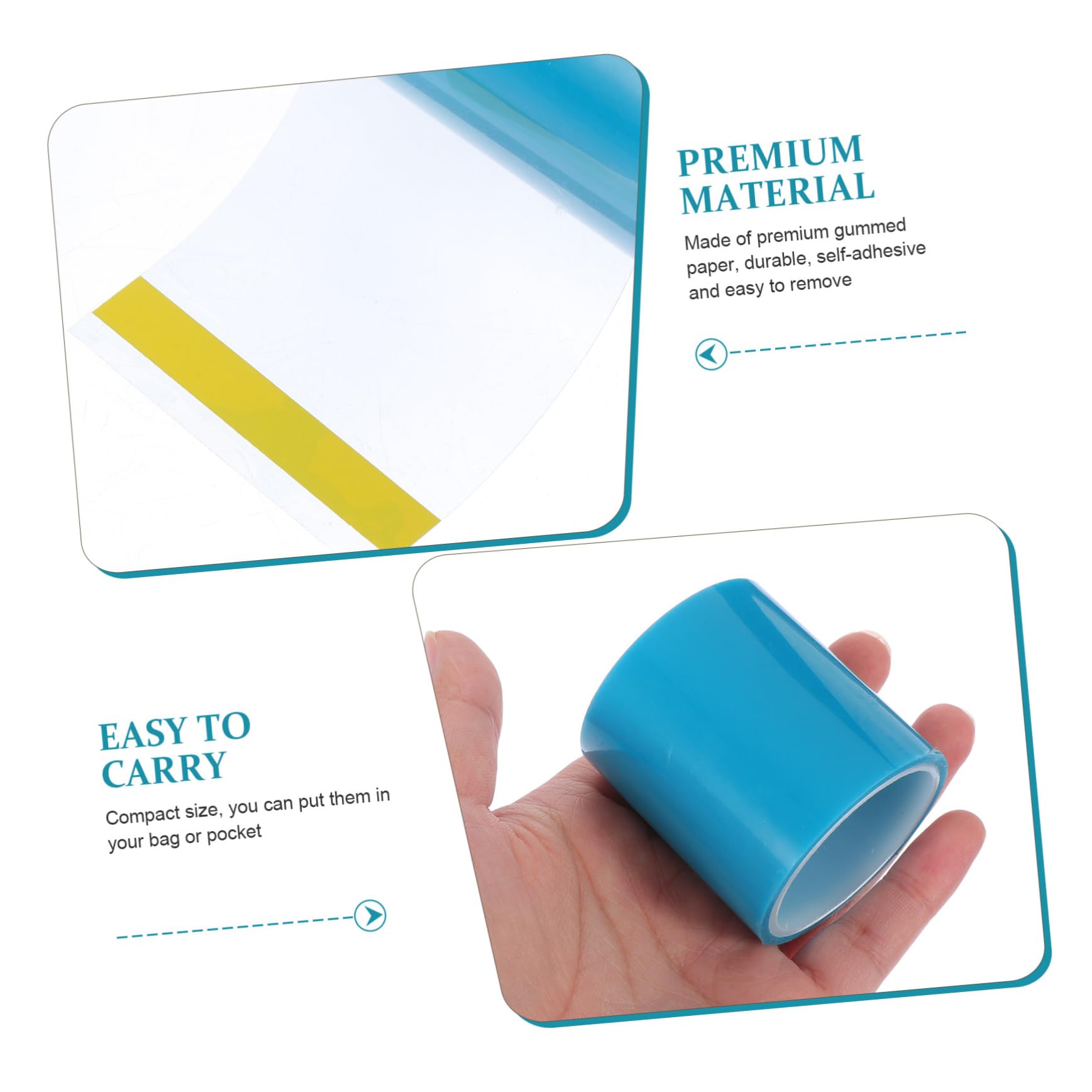 jojofuny 3 Set Nastro Adesivo Senza Traccia Per Creazioni Artigianali Blu Nastro Adesivo Pratico Per Diy E Realizzazione Pendenti Facile Da Rimuovere E Duraturo 4 Pezzi*3