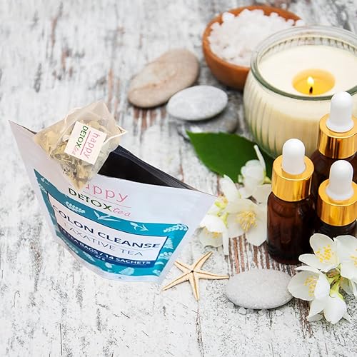 Miniatura 4 de Limpieza de colon - Té de desintoxicación de hierbas - Alivio de digestión y vientre hinchado - Té laxante - Té Senna - Suministro para 28 días - 14