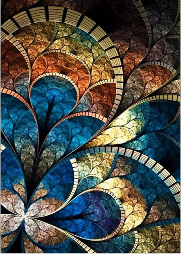 KTHOFCY 5D DIY Diamond Painting Kits for Adults Kids Mandala Flower Full Drill Embroidery Cross Stitch Crystal Rhinestone Paintings Pictures Arts Wall Decor Painting Dots Kits 15.7X11.8 in
