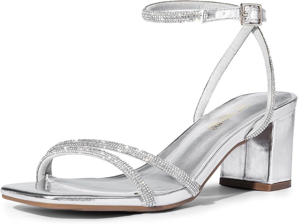 DREAM PAIRS Women's Chunky Block Heel Sandal