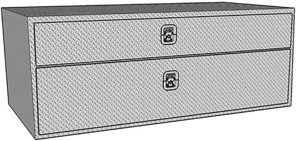 Brute 80-UB48-20TD Pro Series Contractor Under Body 48" x 20" Polished Aluminum Tool Box with Top Drawer