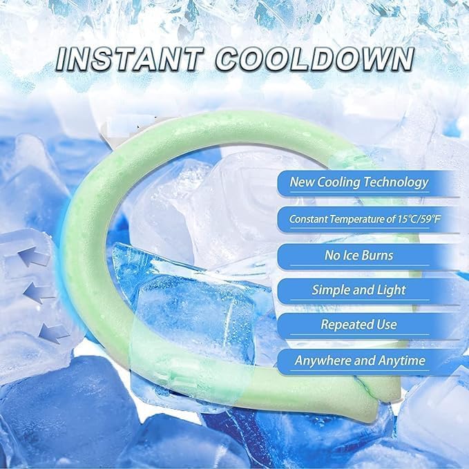 TILAKVENTURE Neck Cooling Ring, Pink, Neck Cooler, Ring Style, Accessories, Plastic, Cooling Relief, Safe to Use - Image 4