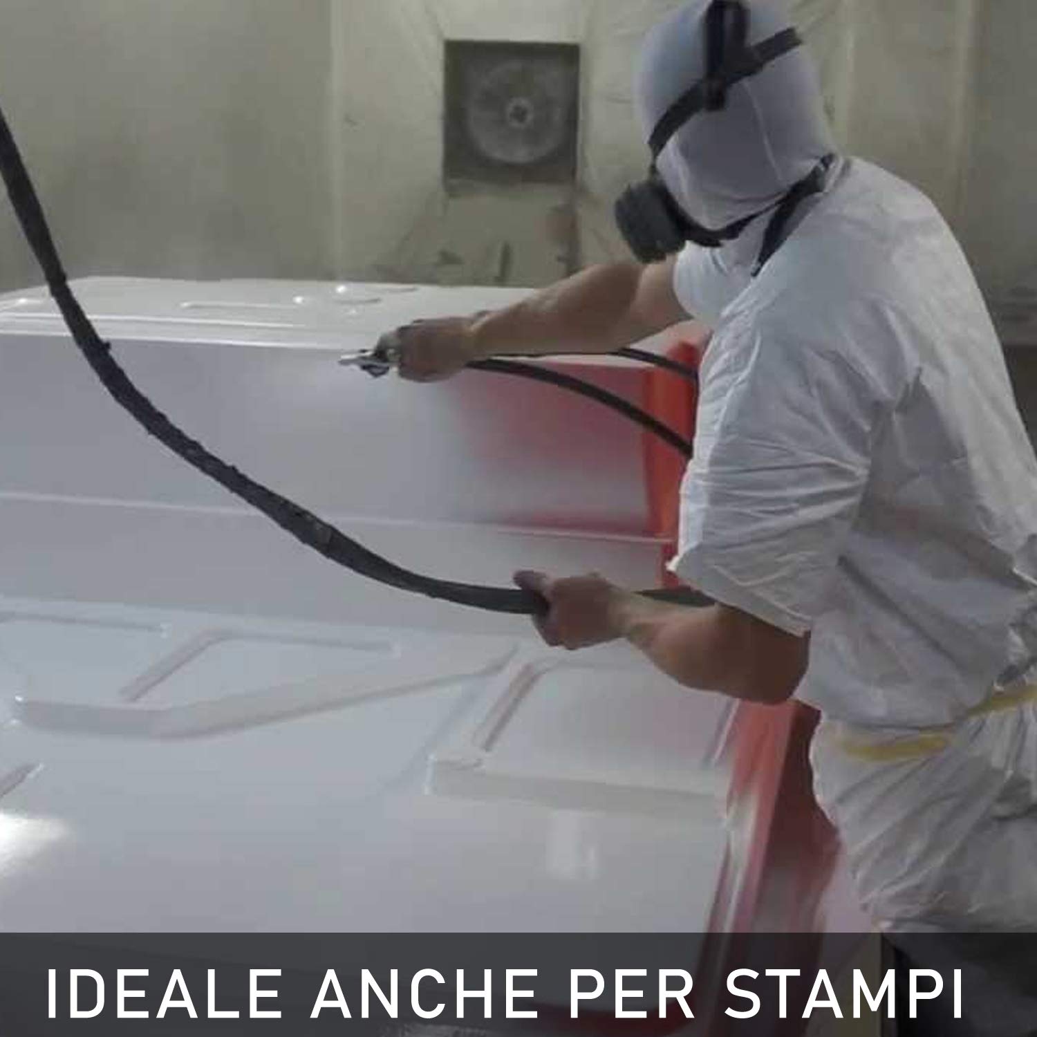Gelcoat paraffinato bianco bicomponente con catalizzatore 5 kg per nautica barche stampi camper | con catalizzatore 5 kg per nautica barche stampi camper