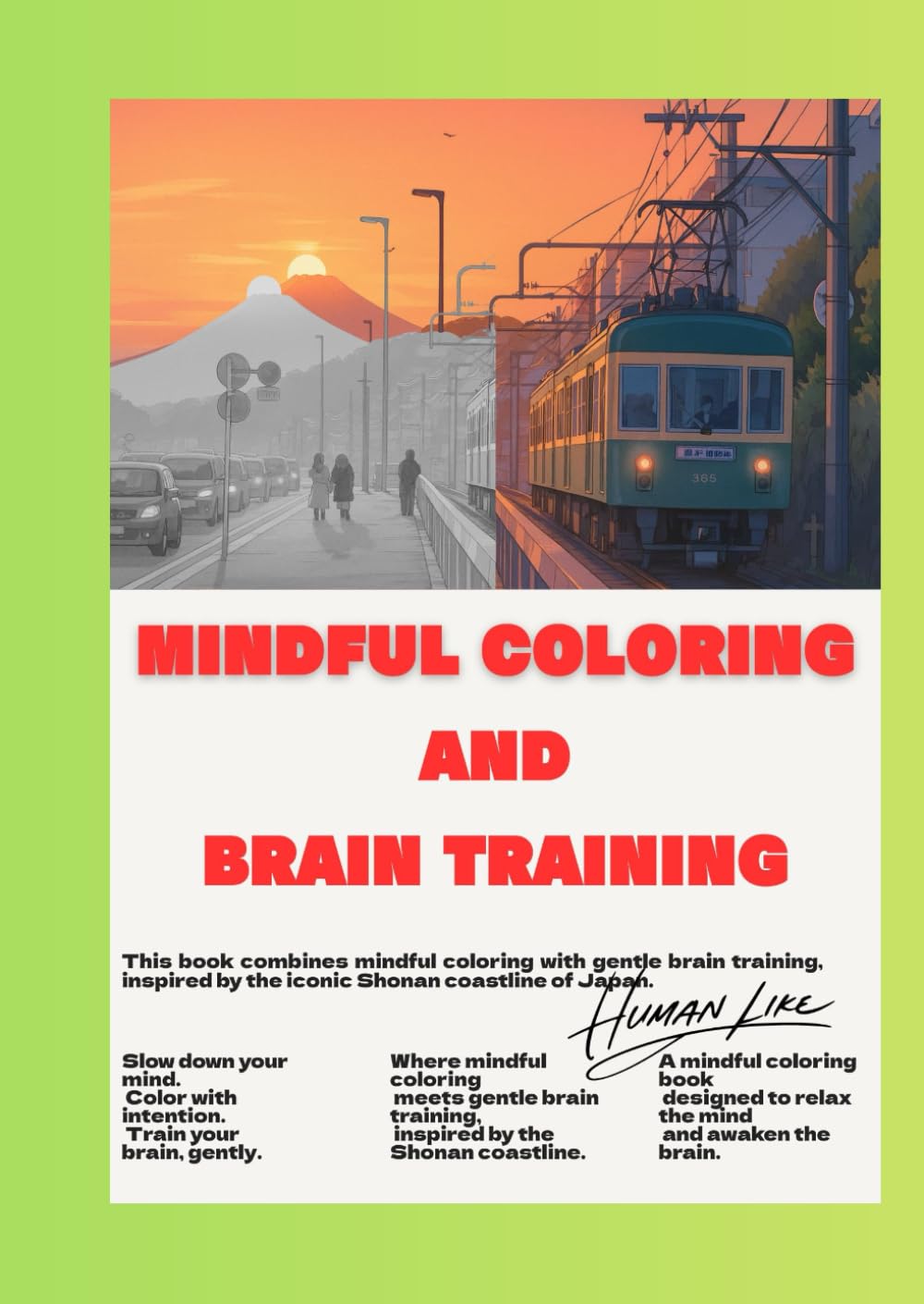 Mindful Coloring and Brain Training: Shonan Coastline Edition