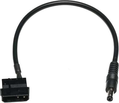 CRJ - Molex periférico macho de 4 pines a 5 V CC 0.217in x 0.083in, enchufe 18 AWG Cable adaptador de corriente