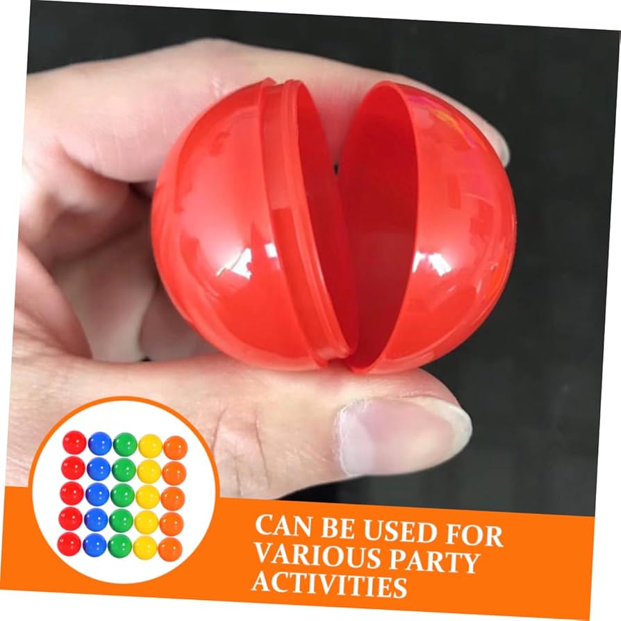 Amazon | ZUNOXAZ 抽選ボール 50個 プラスチック製 開閉式