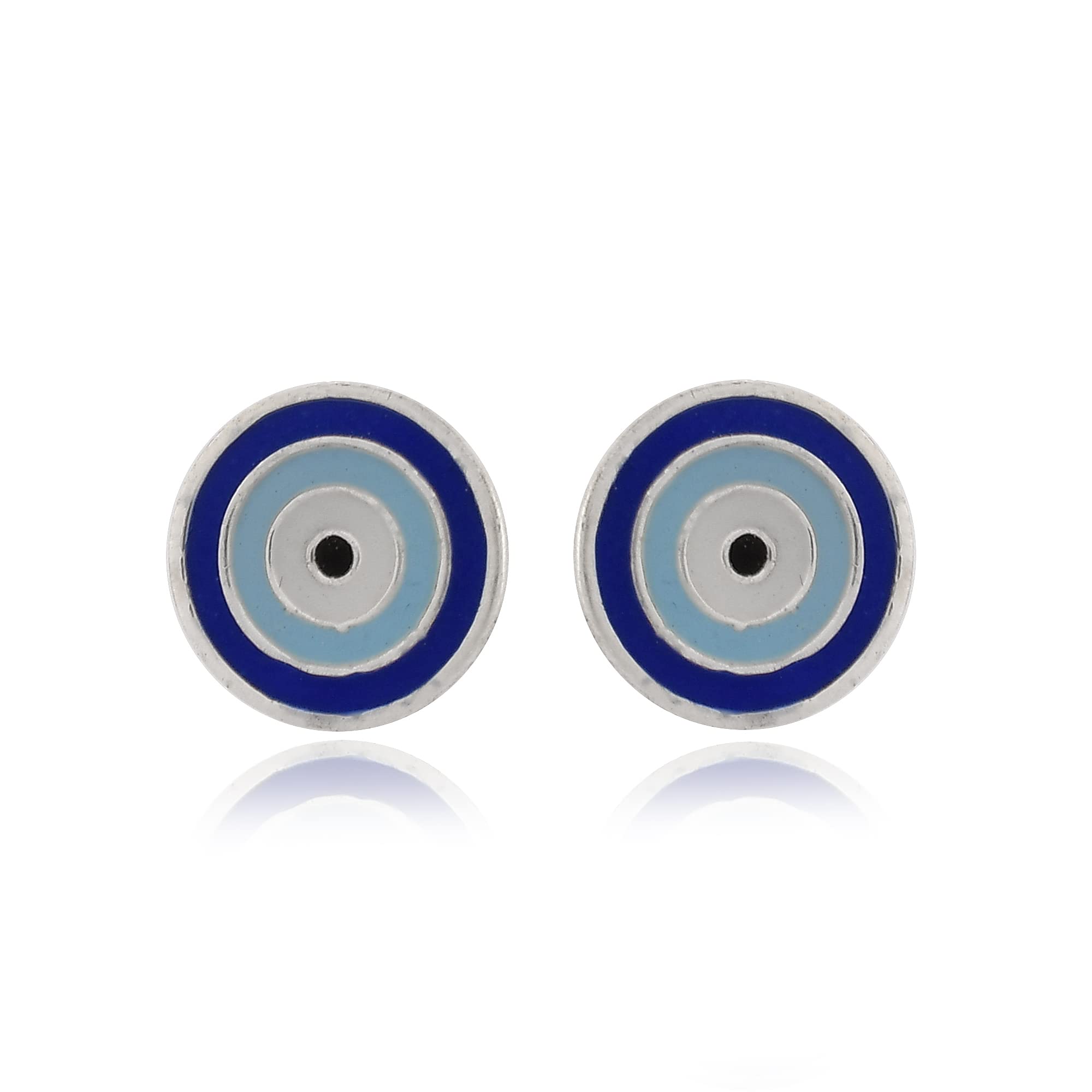 Nemichand Jewels Pure Silver Hallmarked 925 Evil Eye Earring Stud For women (B08HH8LNGY) Amazon Price History, Amazon Price Tracker