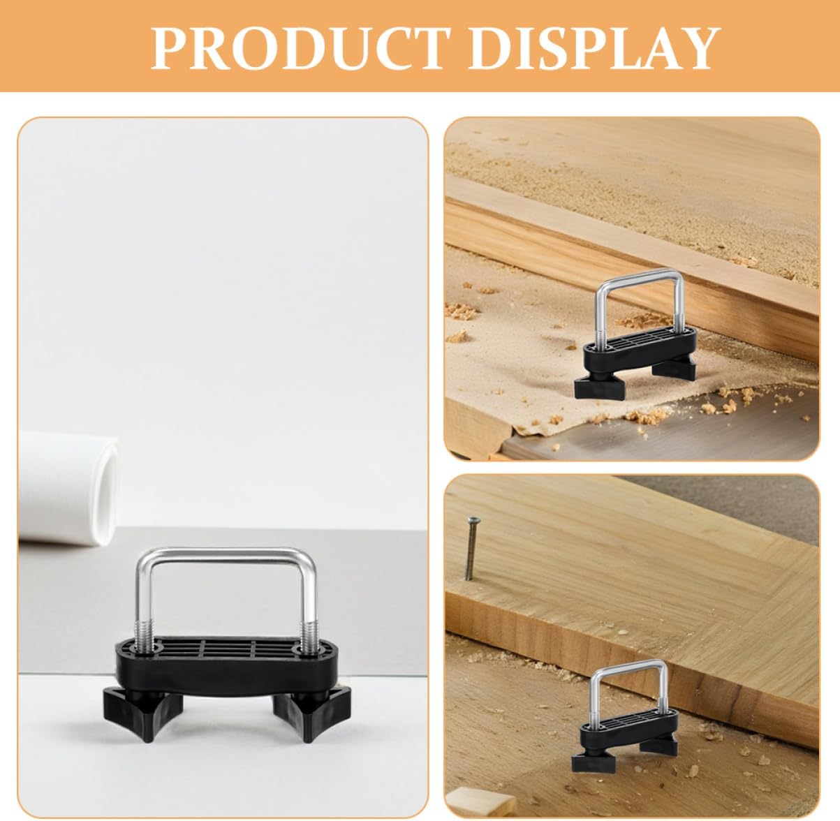 2pcs Roof Rack Mounts for Cargo Rack Brackets U-Bolt Clips Easy Install Car Roof Accessory Straps