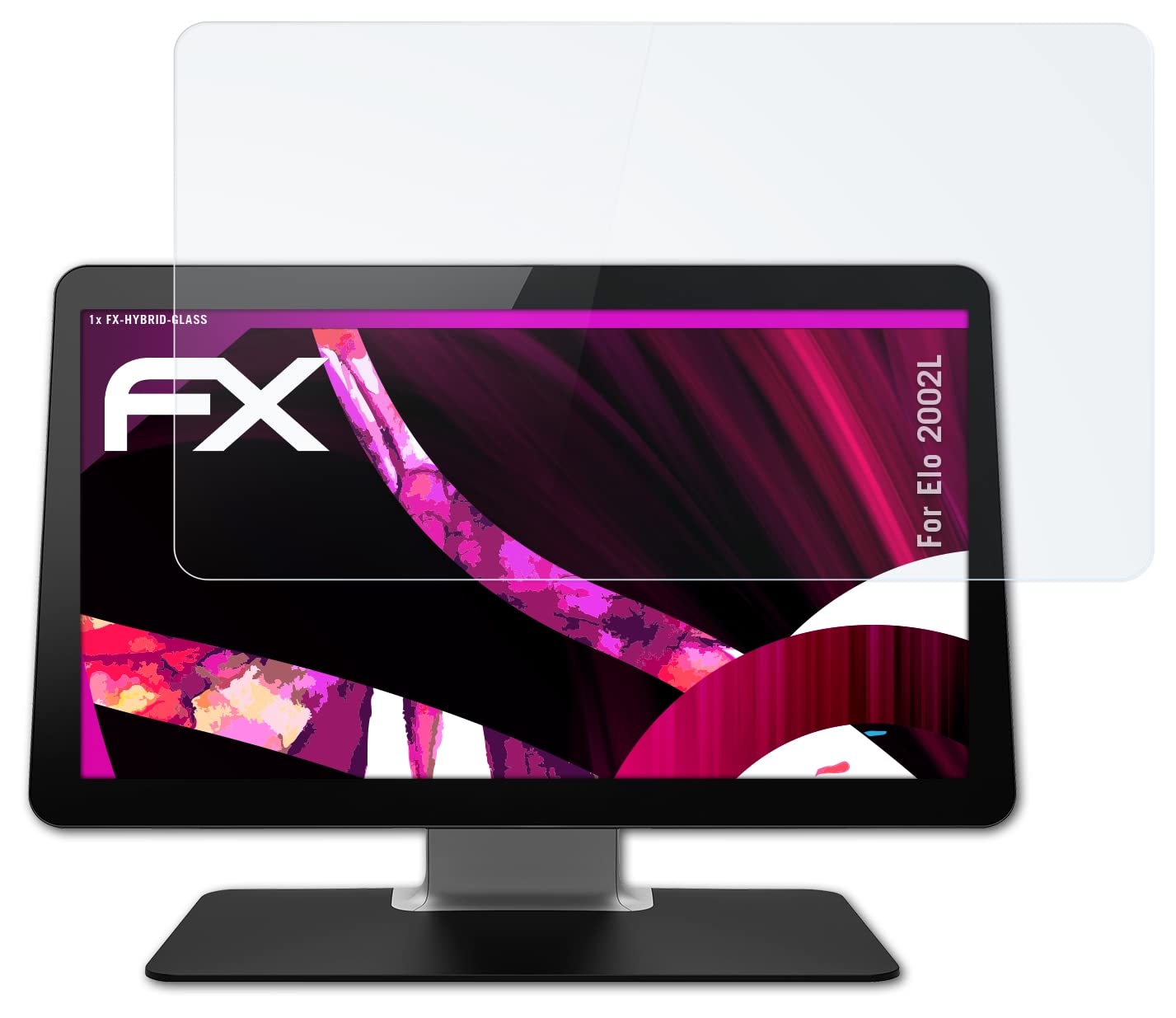 Plastic Glass Protective Film compatible with Elo 2002L Glass Protector, 9H Hybrid-Glass FX Glass Screen Protector of plastic