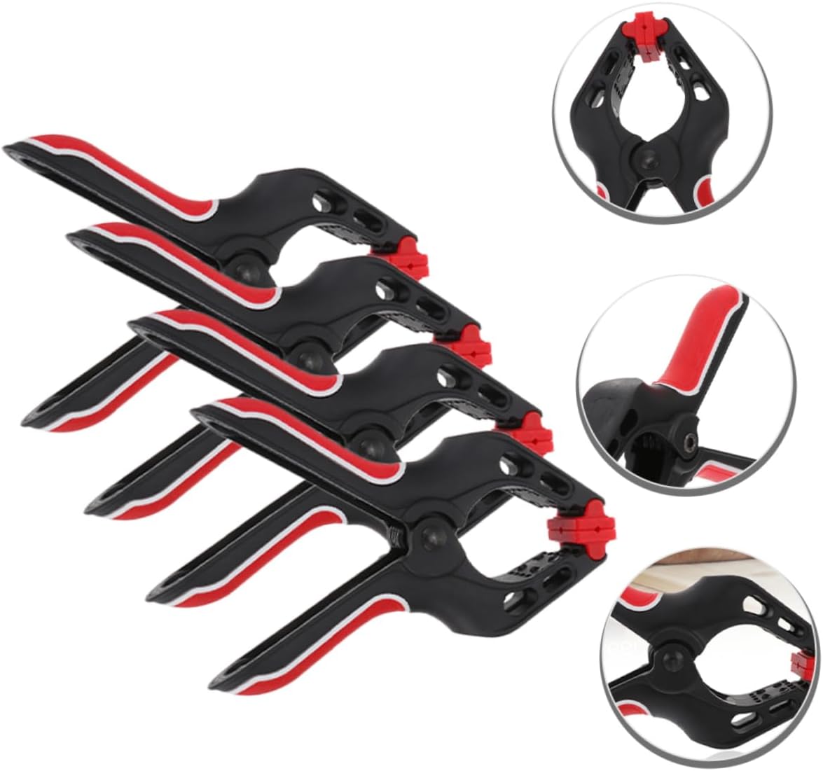 4pcs Powerful Spring Clamps A-type Woodworking Fixing Clips for Carpentry Multi-use Durable and Sturdy Tool for Woodworking Projects